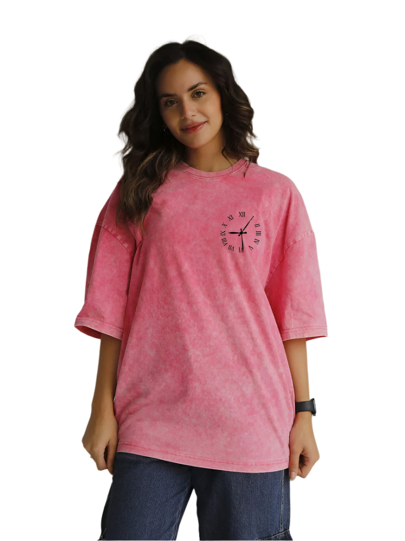 time never stop washed t-shirt