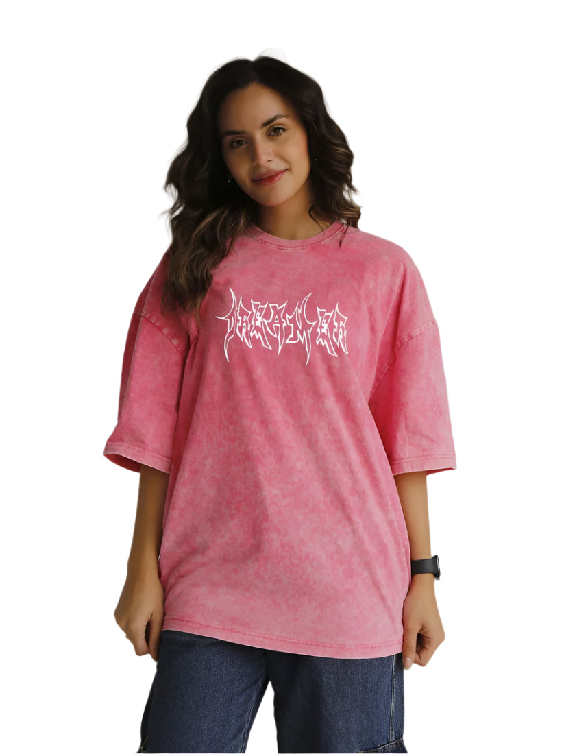 dreamer pink washed t-shirt