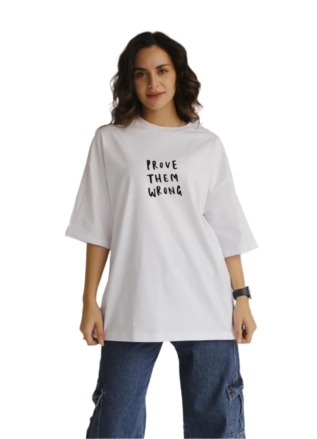 Stay postive washed t-shirt
