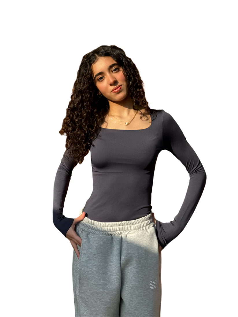 Square Neck Full Sleeve Bodysuit