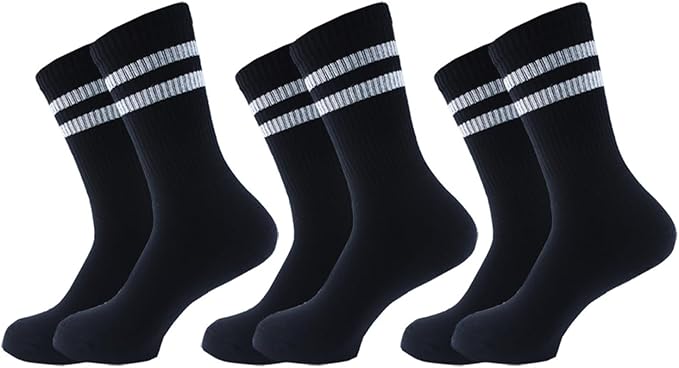 Socks Set of 3 Half Terry Long Sport Socks Men