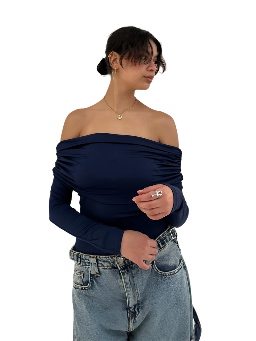 Off-Shoulder Full Sleeve Top