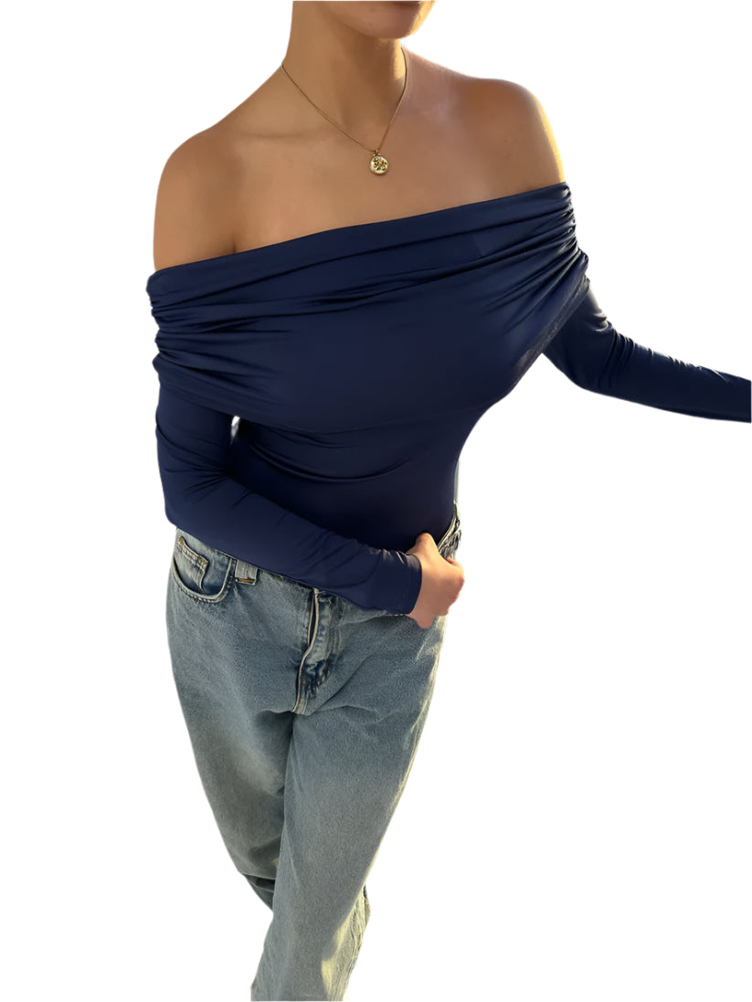 Off-Shoulder Full Sleeve Top