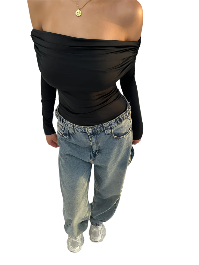 Off-Shoulder Full Sleeve Top