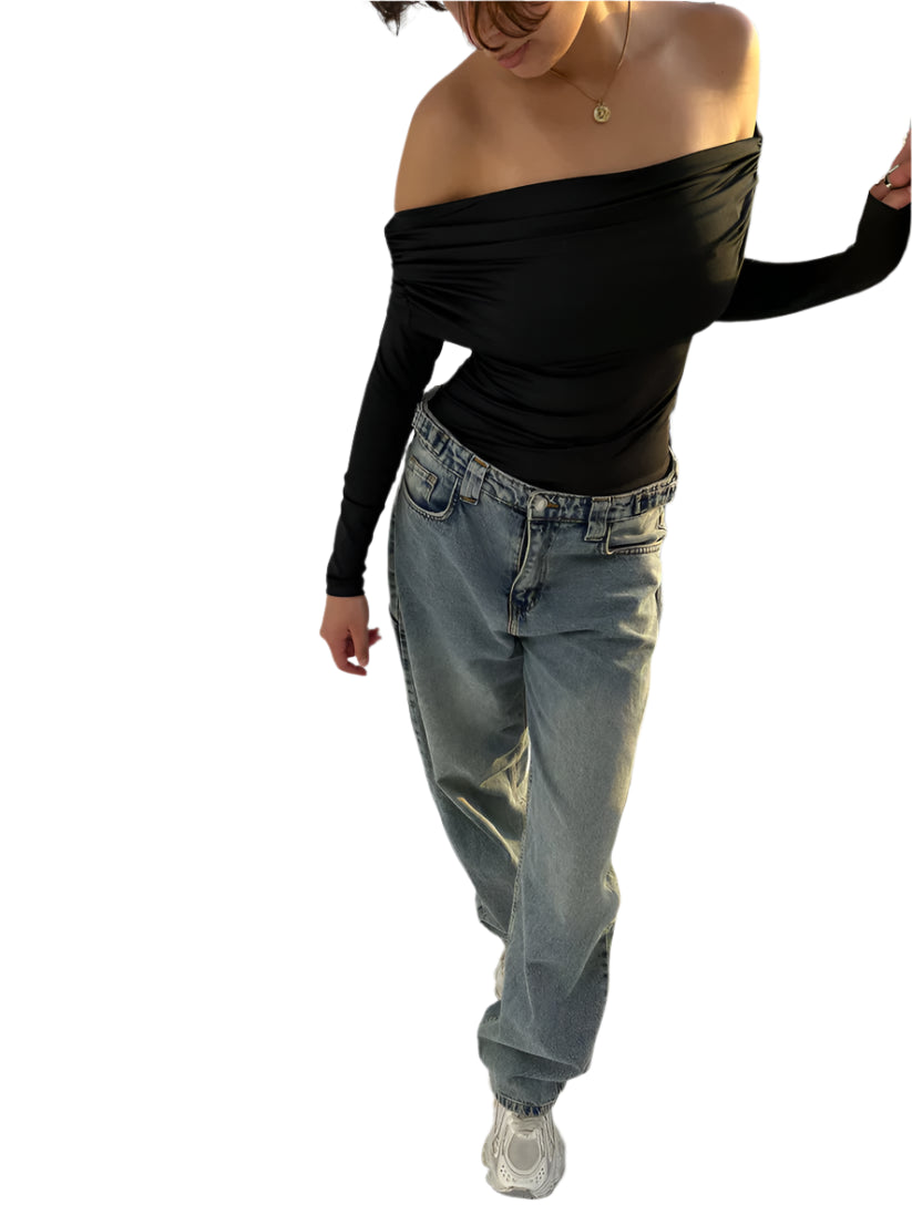 Off-Shoulder Full Sleeve Top