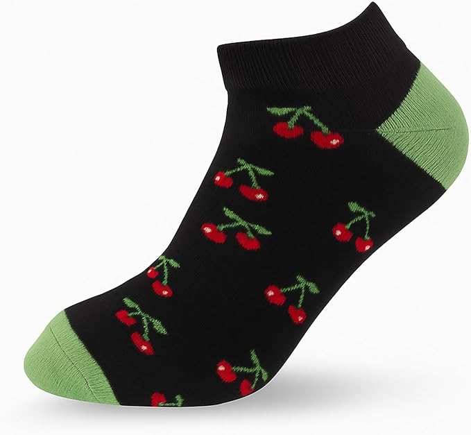 Socks Set Of 3 Ankle Fruit Pattern Sock men Multi Color