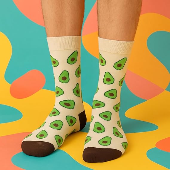 Socks Men Set of 3 Classic Printed Long Socks Classic
