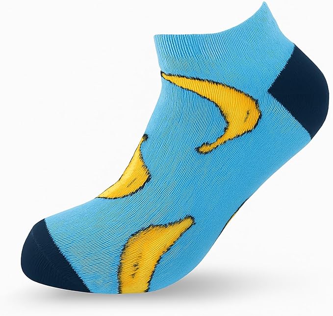 Socks Set Of 3 Ankle Fruit Pattern Sock men Multi Color