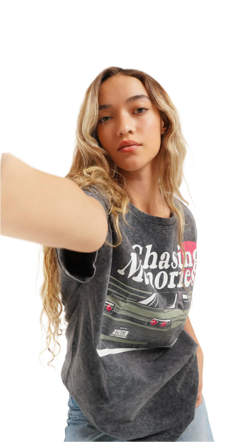 Chasing memories washed t-shirt