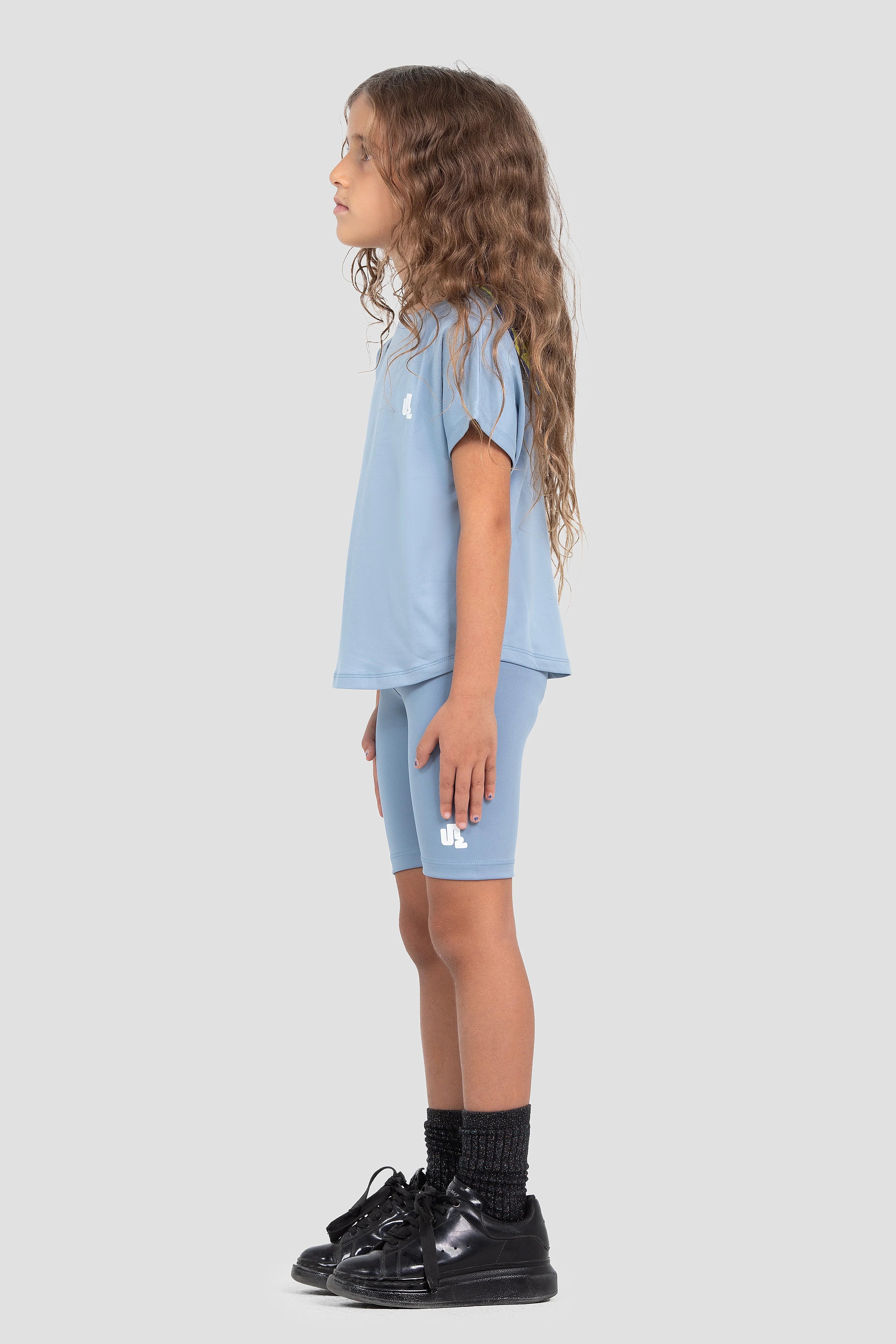 Teal Blue Biker Short