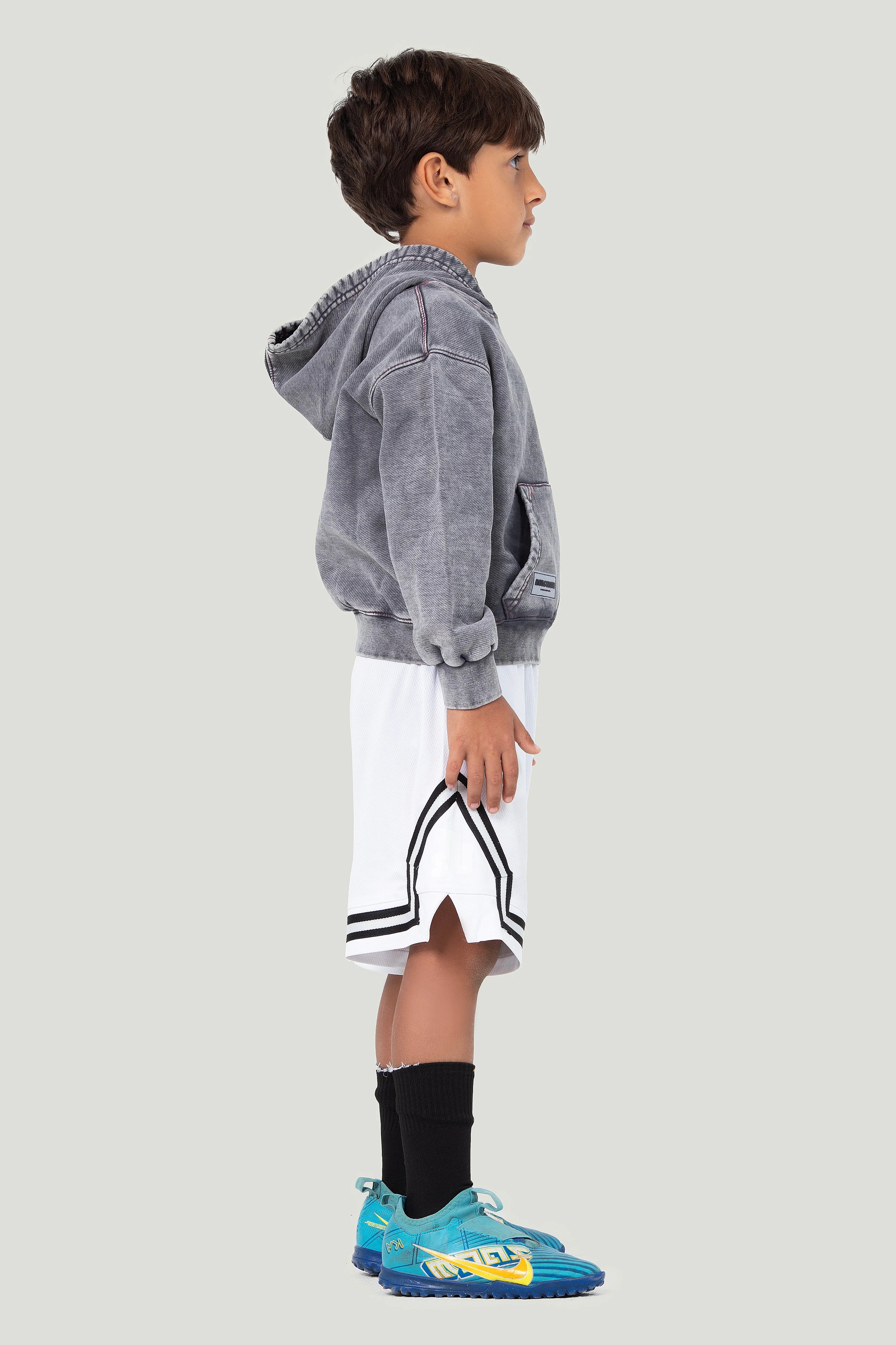 UL White Basketball Short