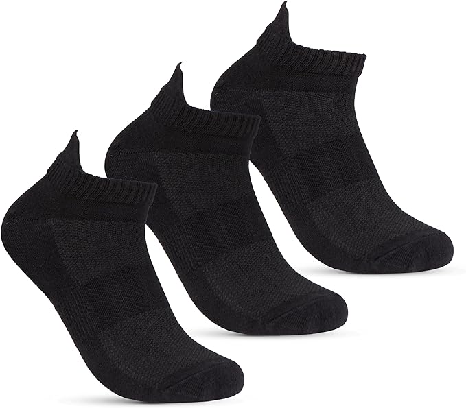 Womens Pack of 3 Lycra High Ankle Socks