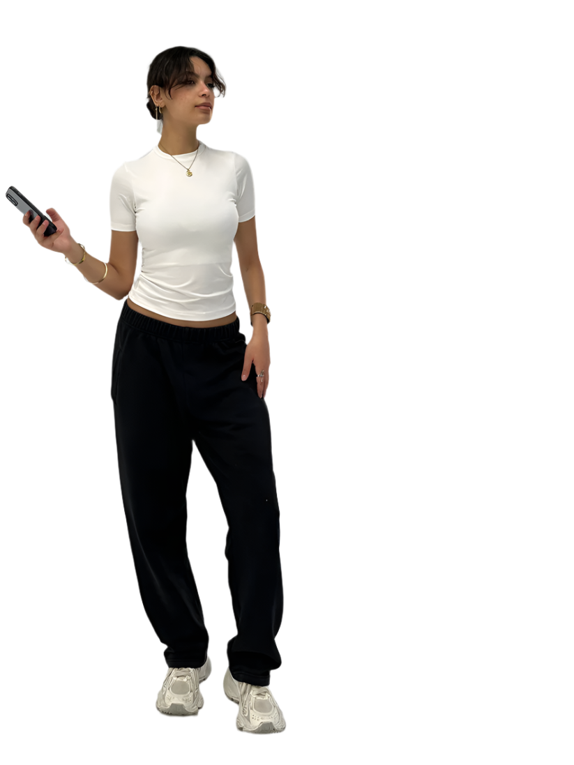 Royal Blue Sleek Half Sleeve Top