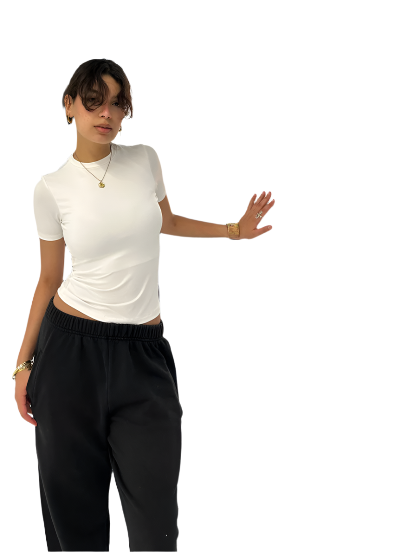 Royal Blue Sleek Half Sleeve Top