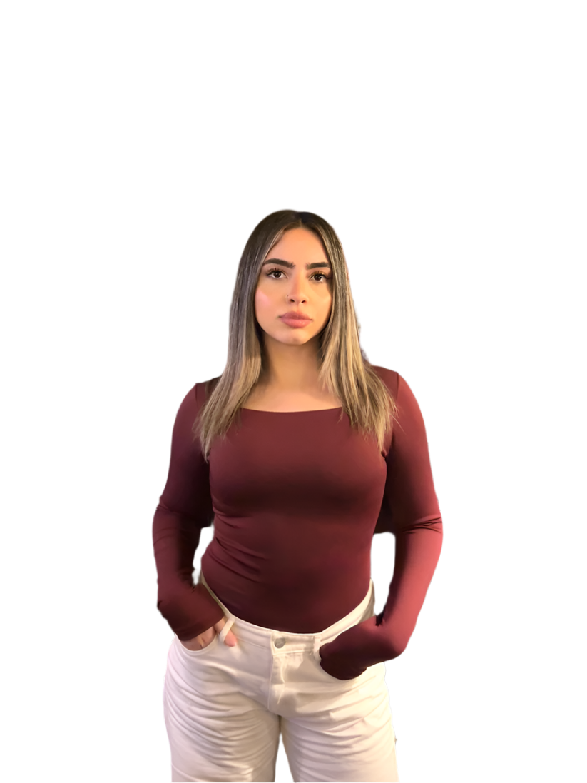 Square Neck Full Sleeve Bodysuit