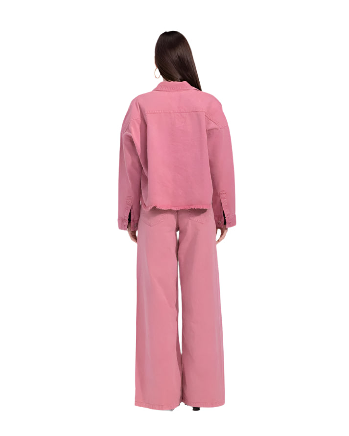Basic wide-leg pants in cashmere