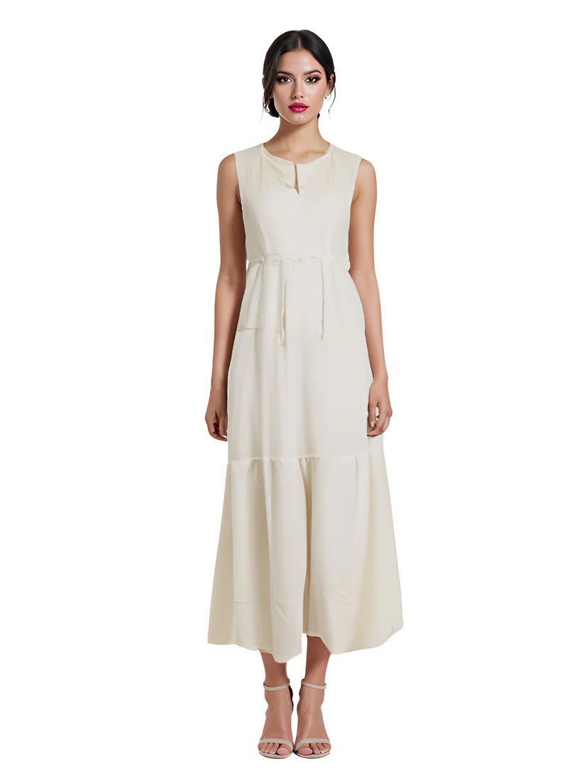 White Plain Dress