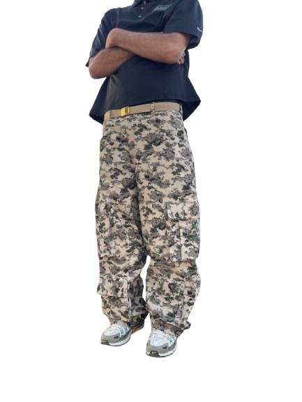 CARGO PANTS-DIGI CAMO (BEIGE)
