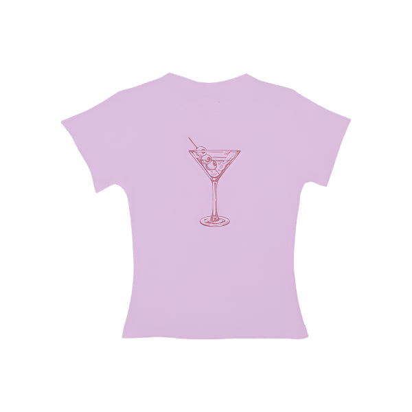 GLASS BABY TEE - PINK
