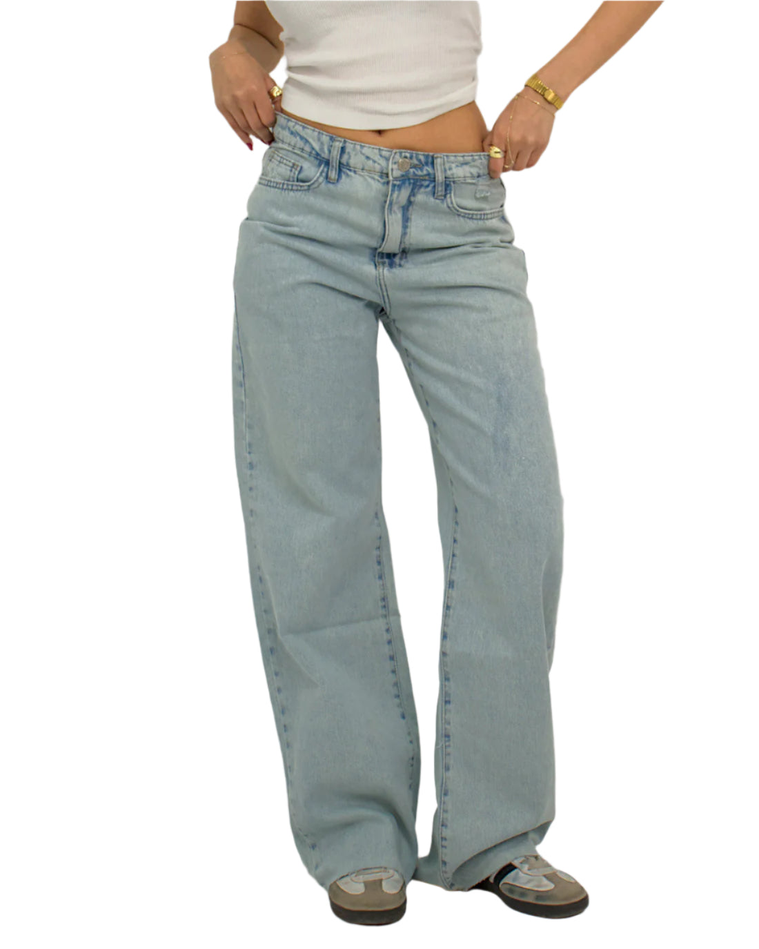 Straight Fit Denim - Ice Blue