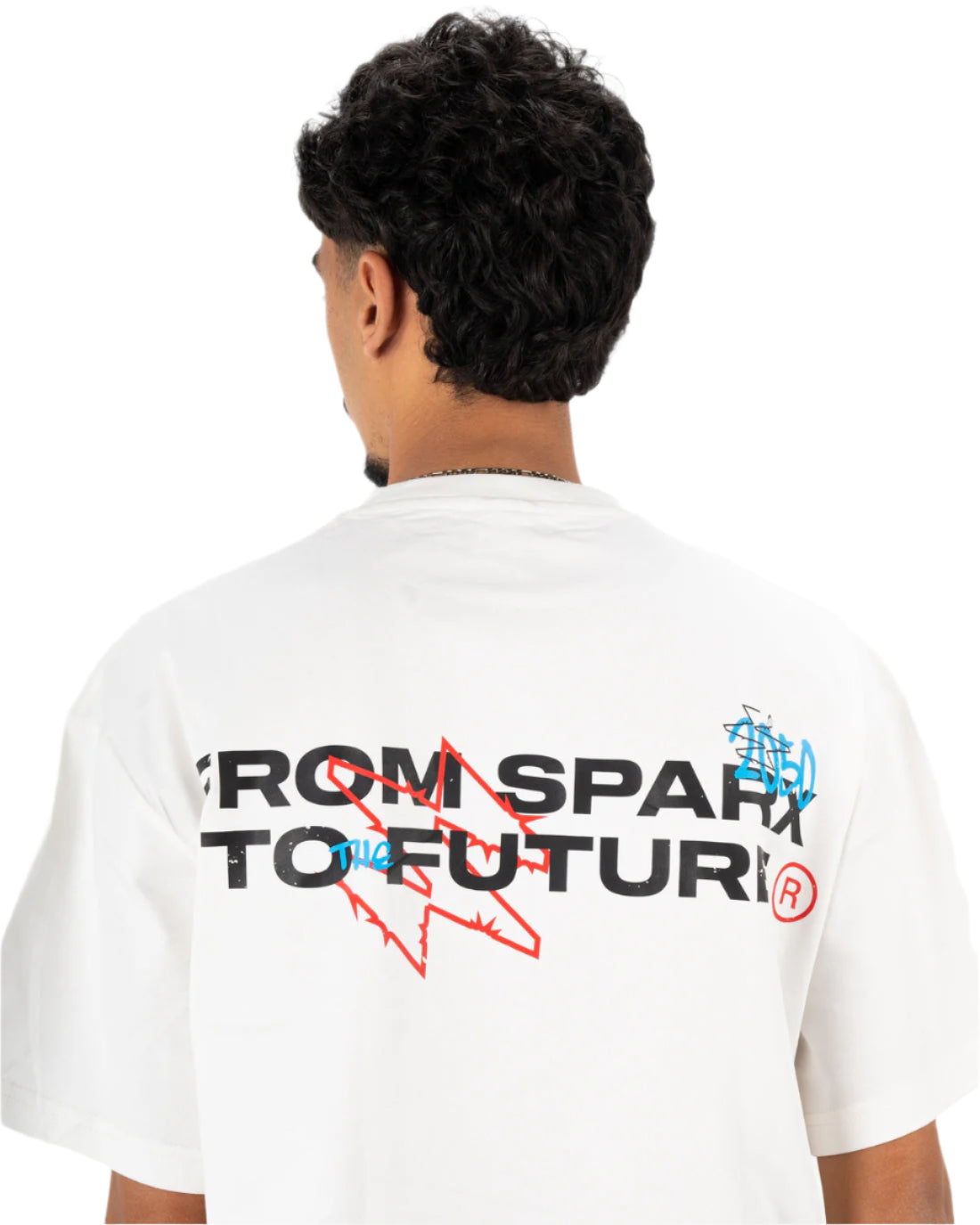 SPARX WHITE TEE PRINTED
