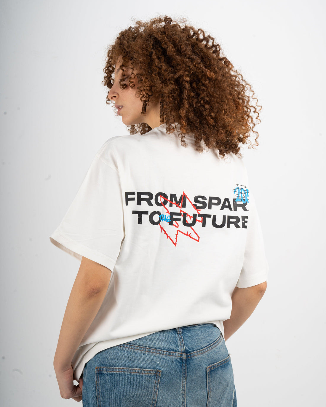 SPARX WHITE TEE PRINTED