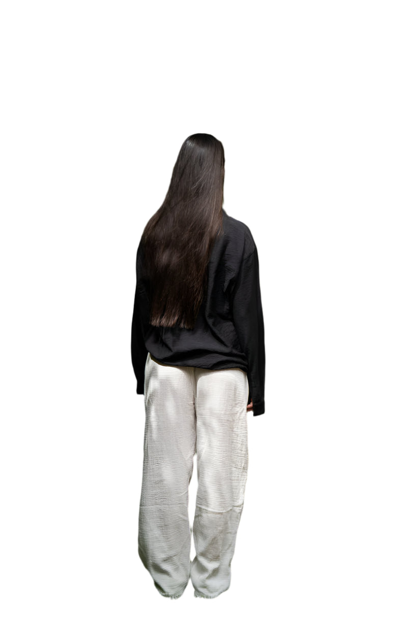 Oversized Long Sleeve Linen Shirt