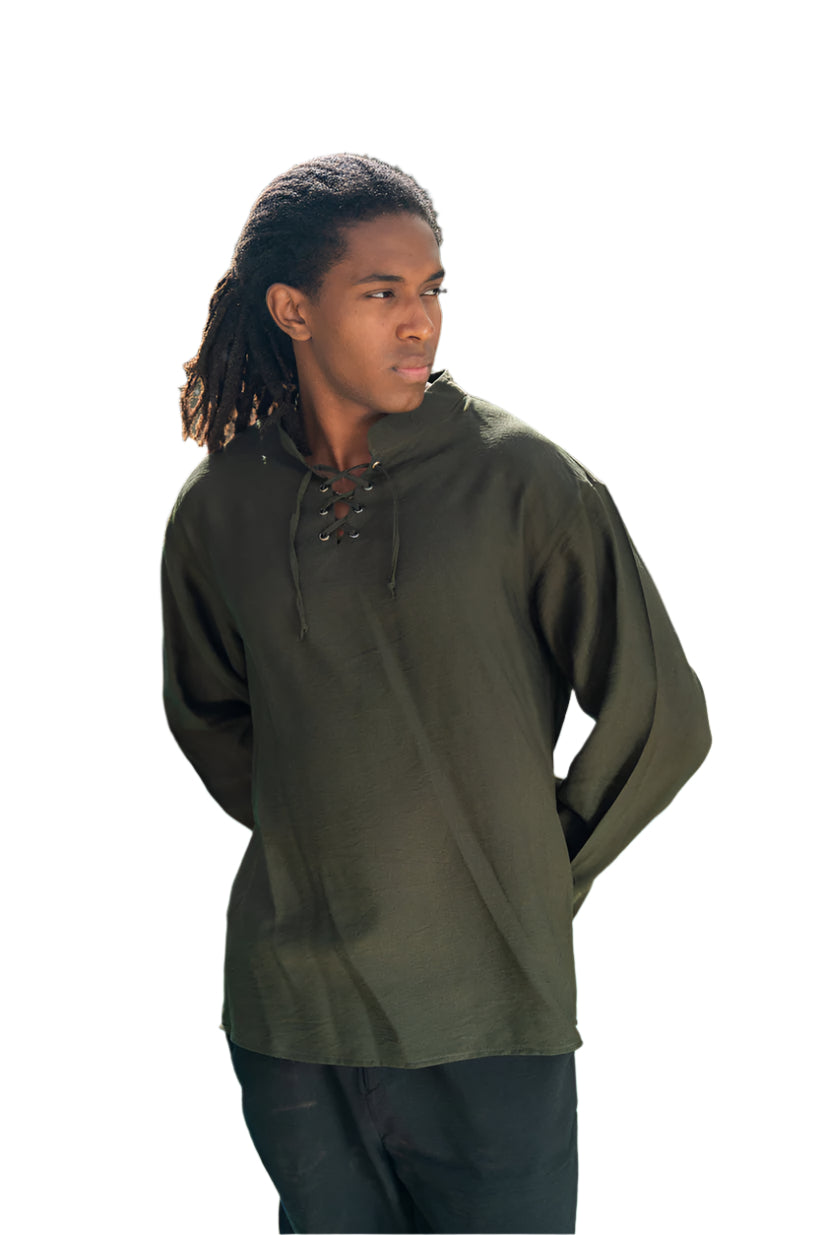 Oversized Long Sleeve Linen Shirt