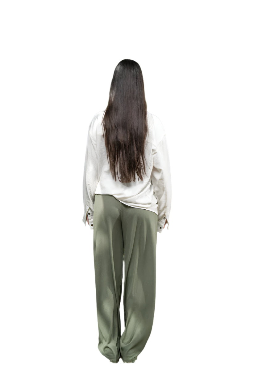 Oversized Long Sleeve Linen Shirt