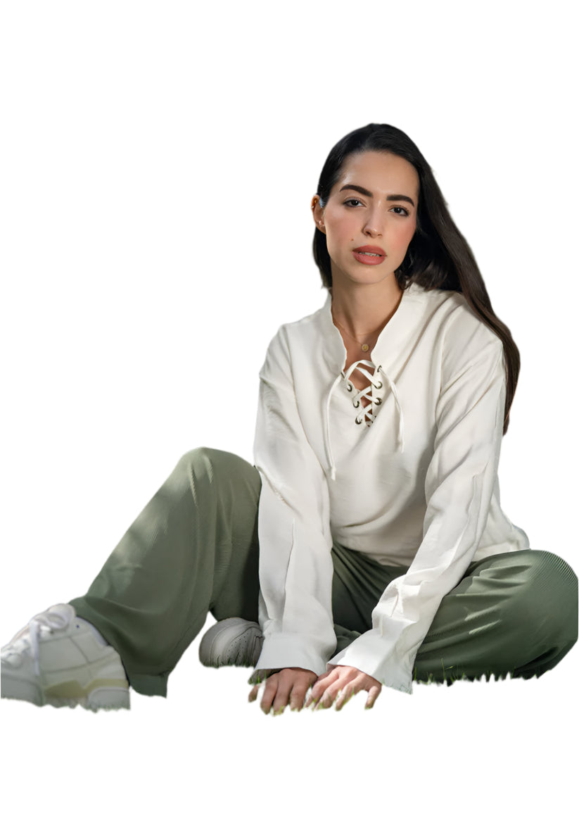 Oversized Long Sleeve Linen Shirt