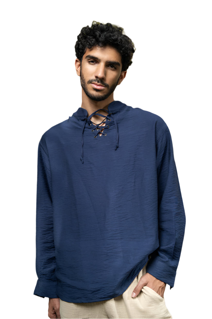 Oversized Long Sleeve Linen Shirt