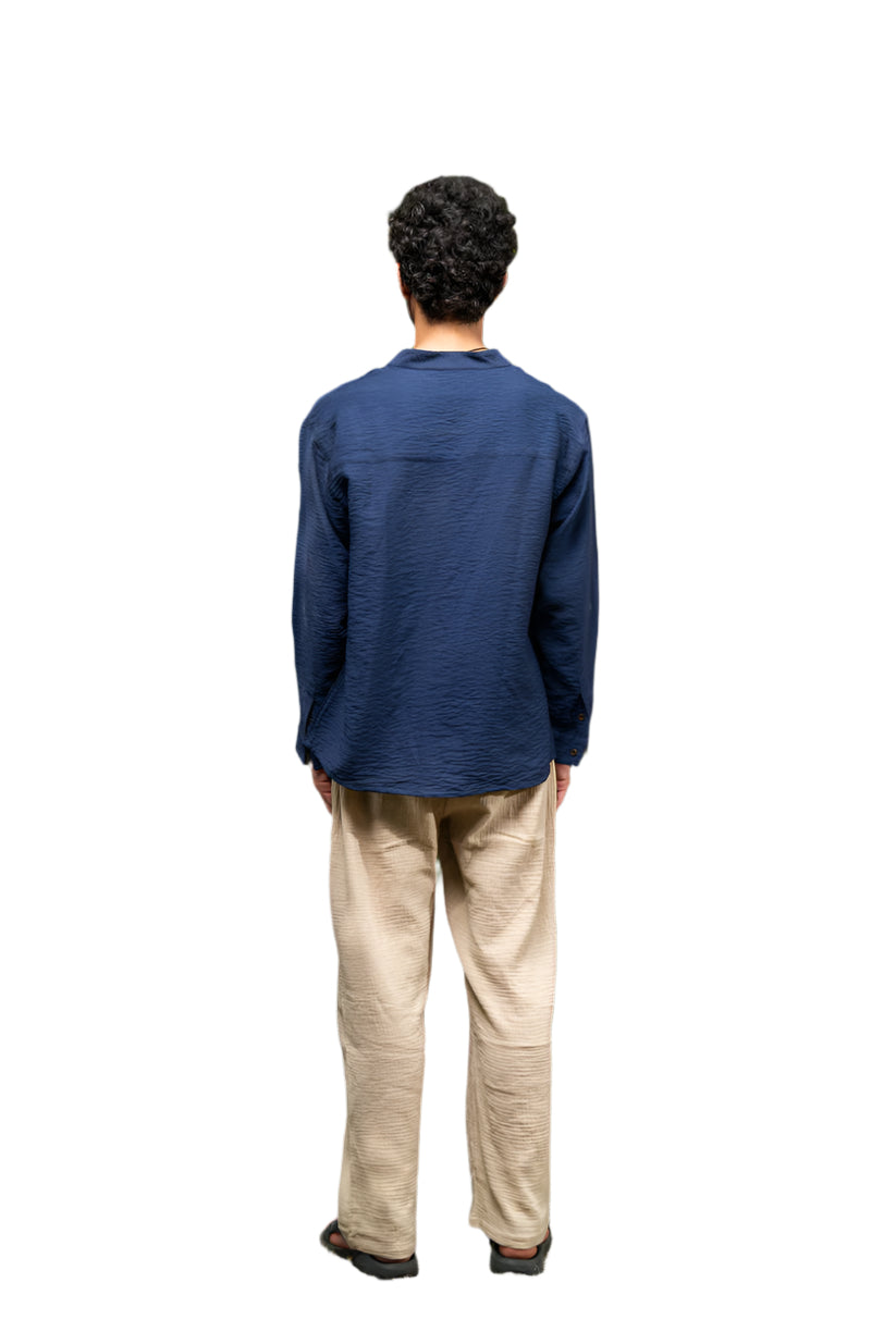Oversized Long Sleeve Linen Shirt