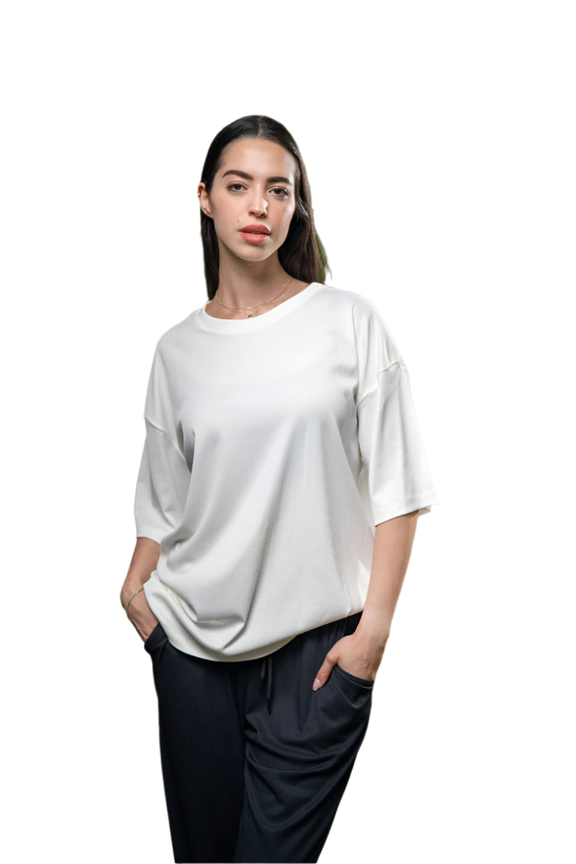 Oversized Pleated T-Shirt