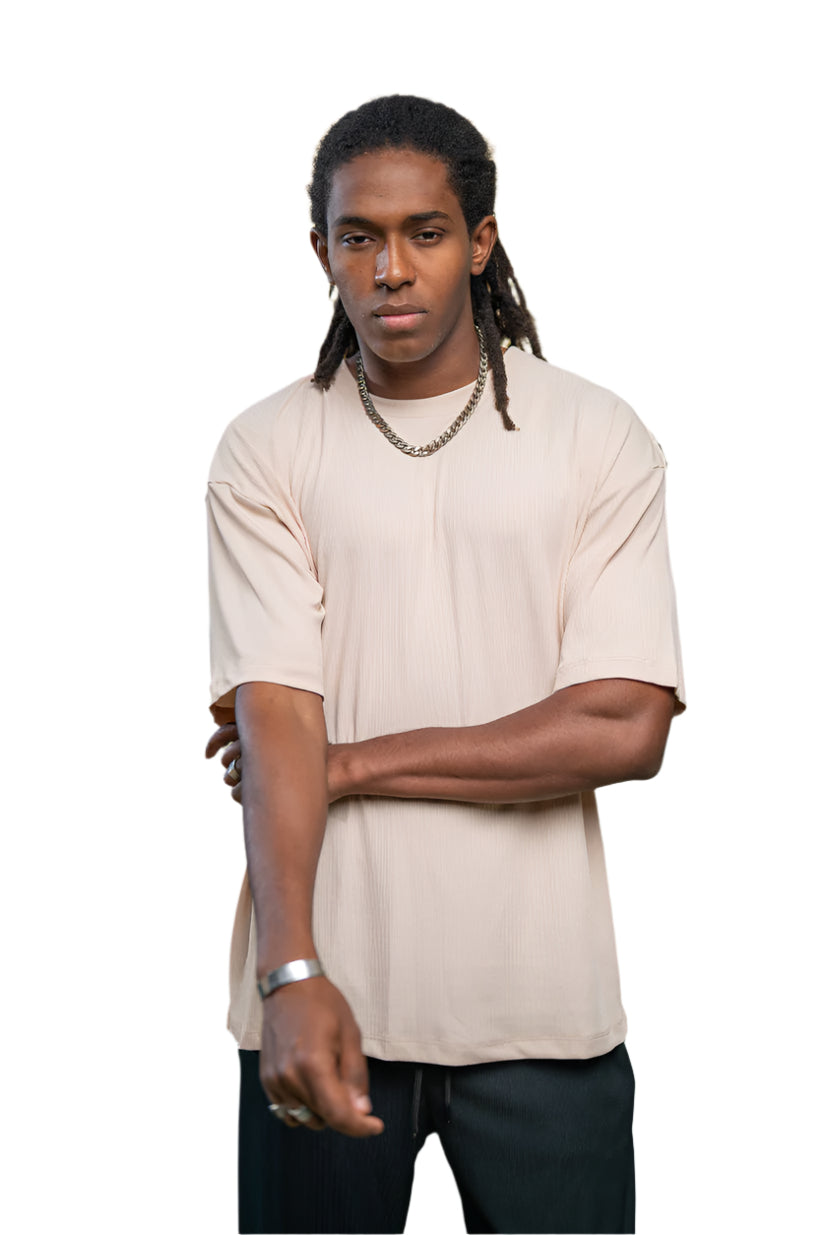 Oversized Pleated T-Shirt