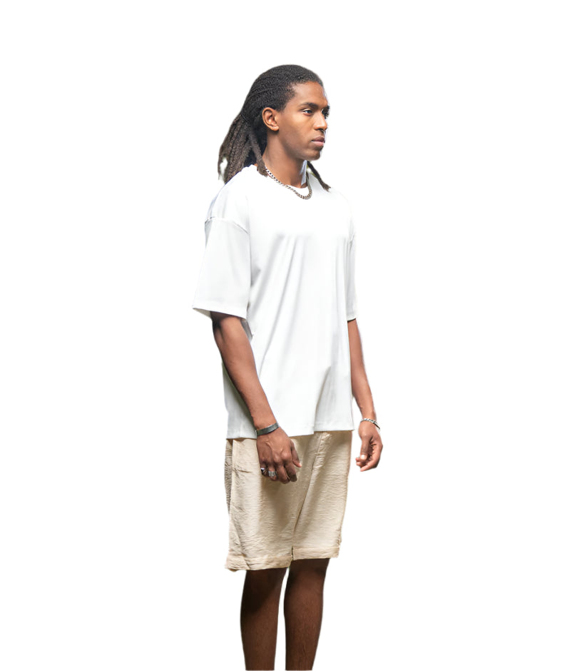 Oversized Linen Shorts