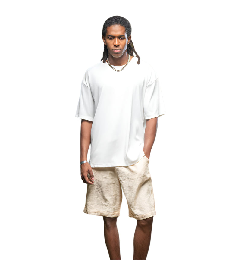 Oversized Linen Shorts