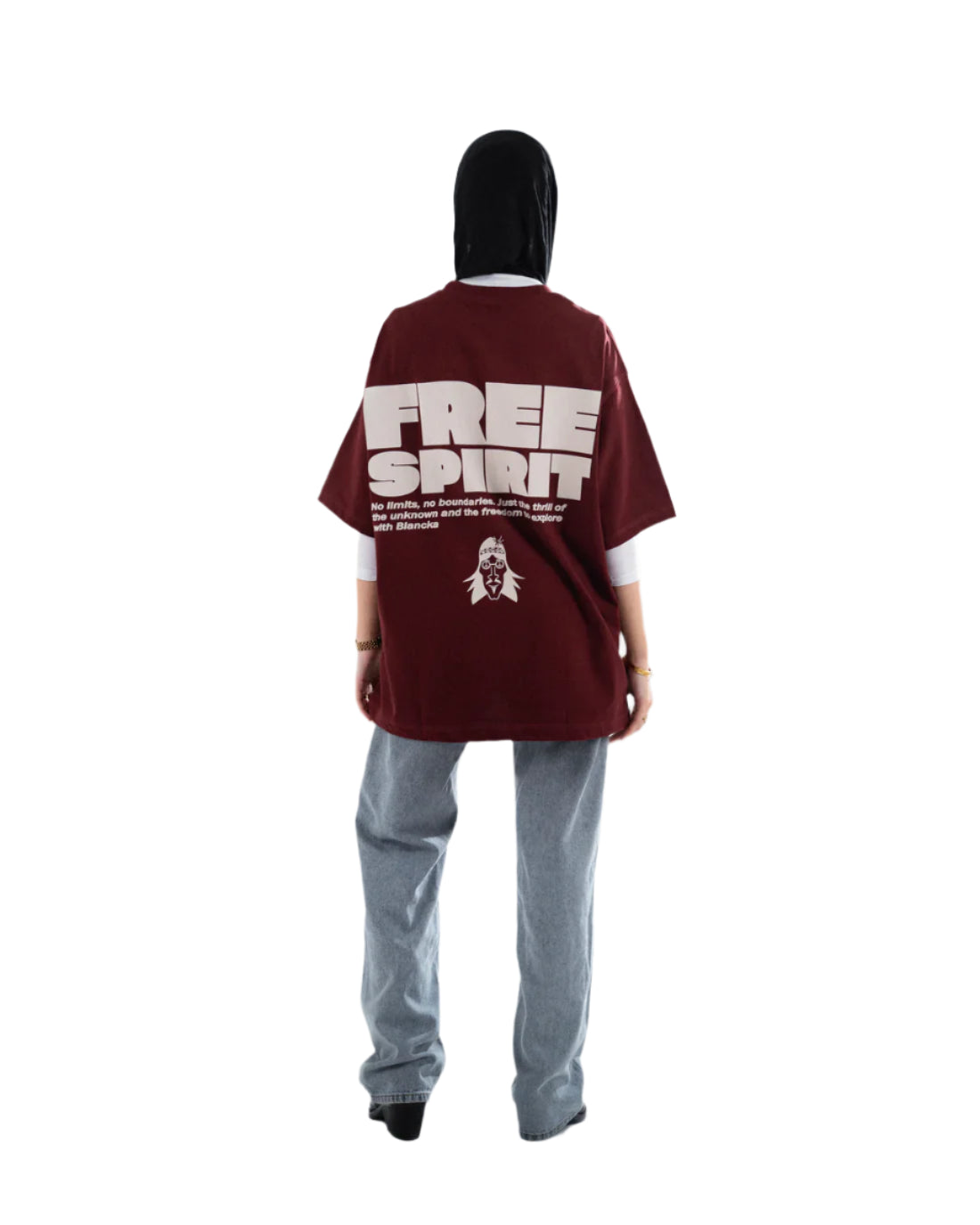 Burgandy Free Spirit T-shirt