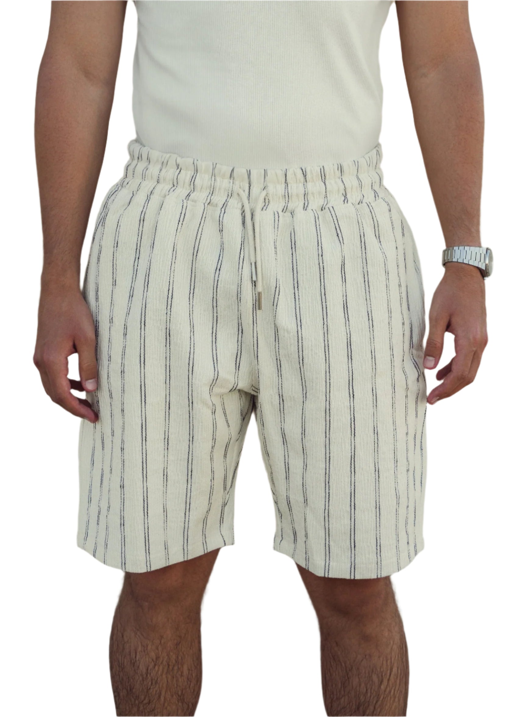 THE RIVIERA STRIPED SHORTS