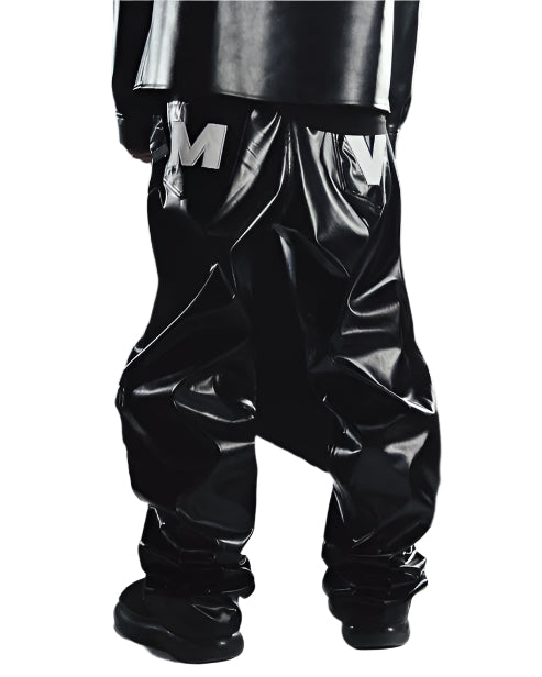 MV Black Leather Pants
