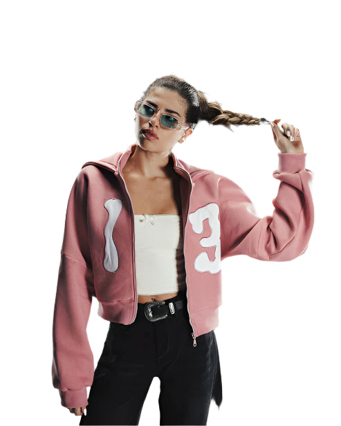 Blush 13 cropped jacket