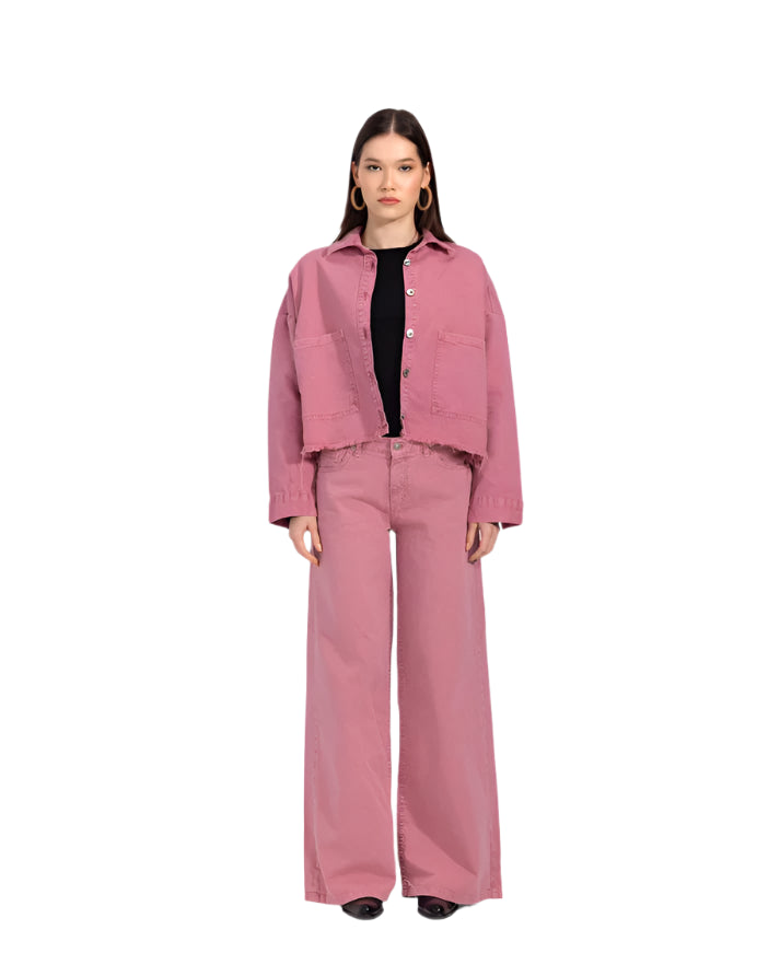 Basic wide-leg pants in cashmere
