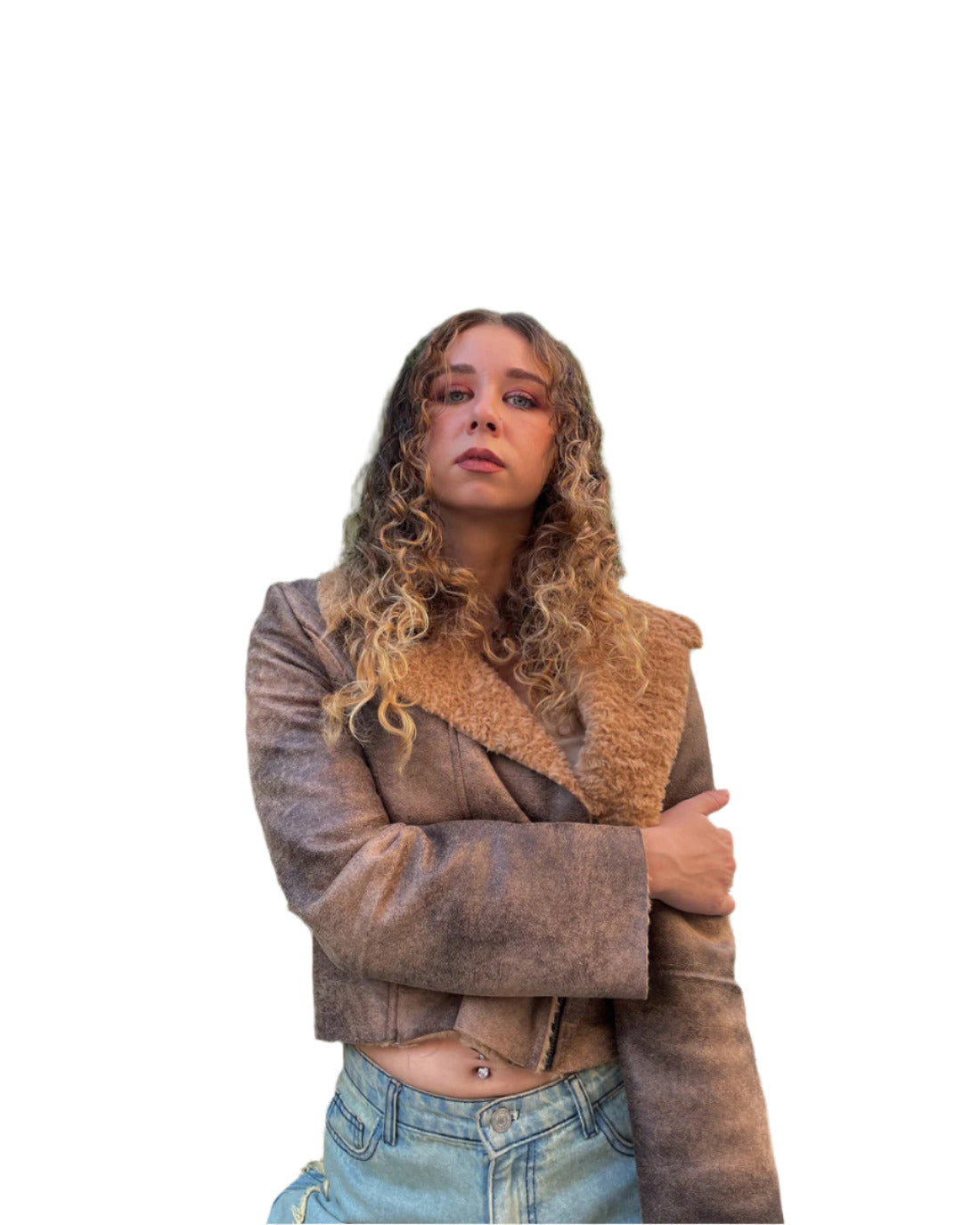 Fur-lined Leather Jacket