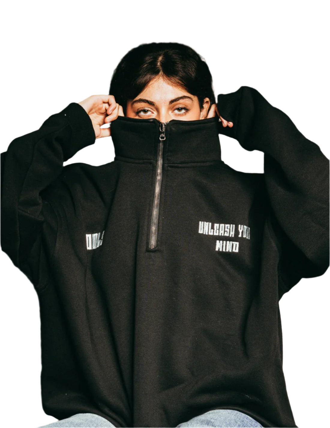 Black quarterzip