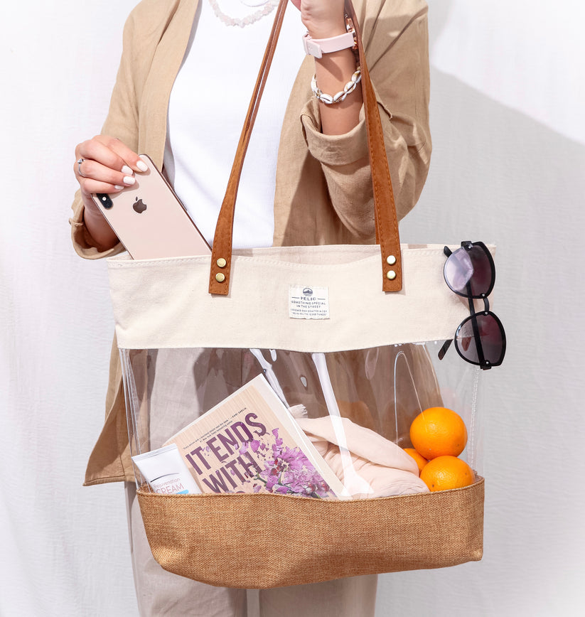 TRANSPARENT BEACH BAG