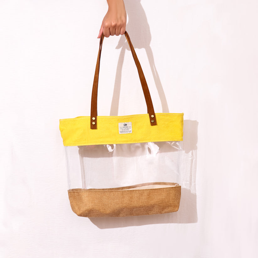TRANSPARENT BEACH BAG