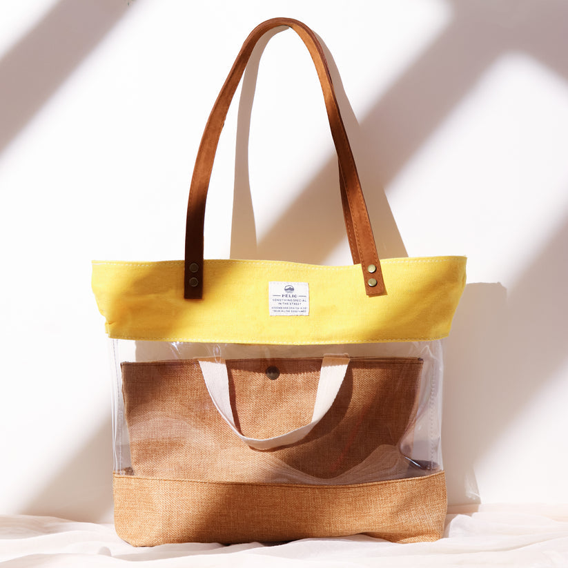 TRANSPARENT BEACH BAG