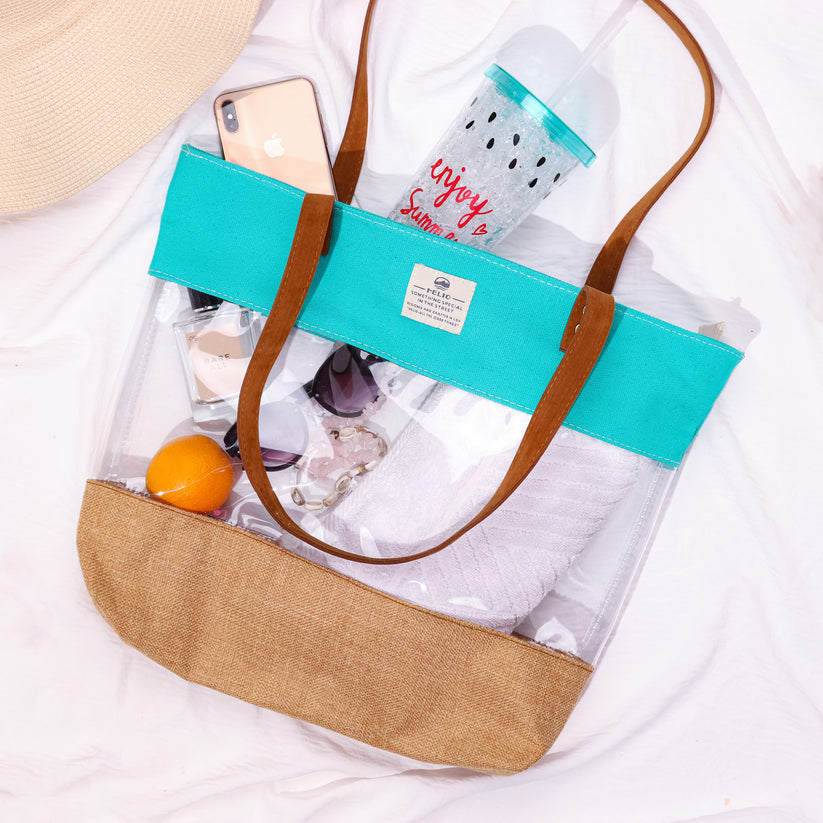 TRANSPARENT BEACH BAG