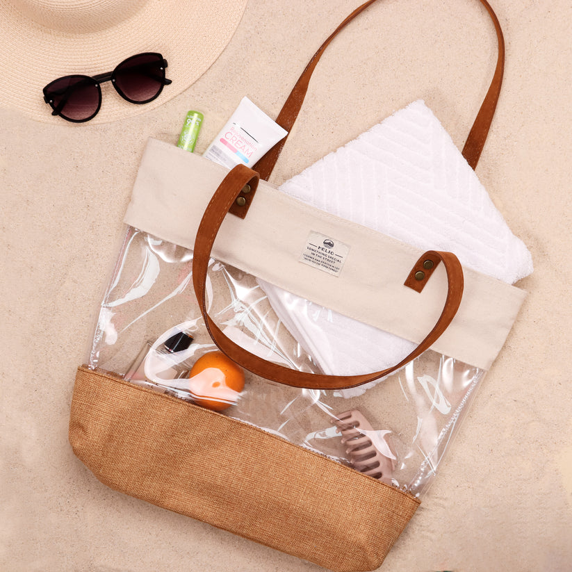 TRANSPARENT BEACH BAG