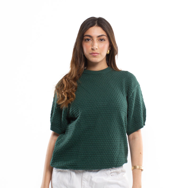 Crochet Knit T-shirt