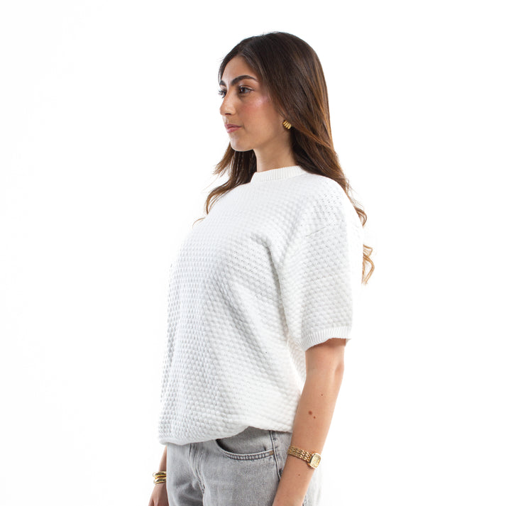 Crochet Knit T-shirt